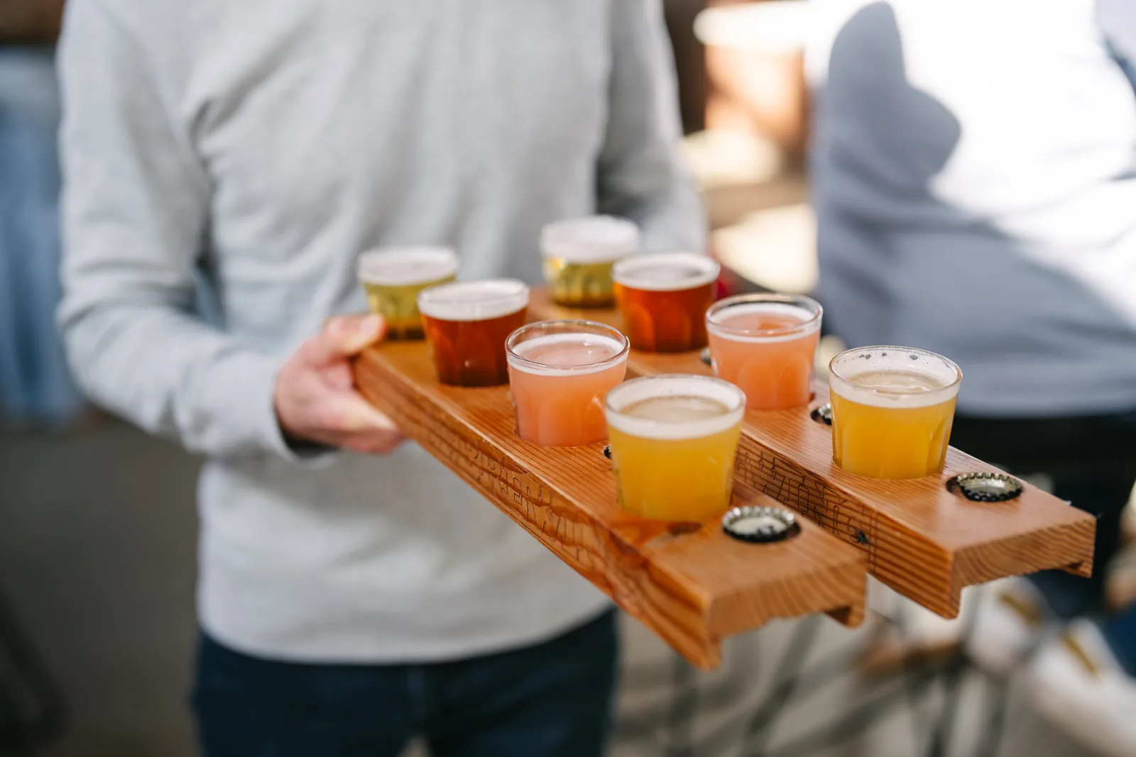 Vancouver craft beer tasting flight on a Vancouver Local Adventures brewery walking tour